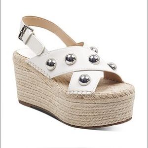Marc Fisher Embellished Platform Wedge Espadrille